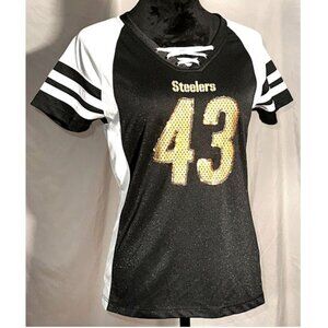 Majestic Black and White Steelers Jersey